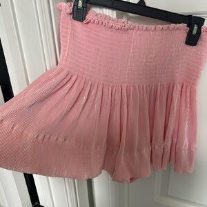 Queen of Sparkles Pink Pleated Women's Skirt